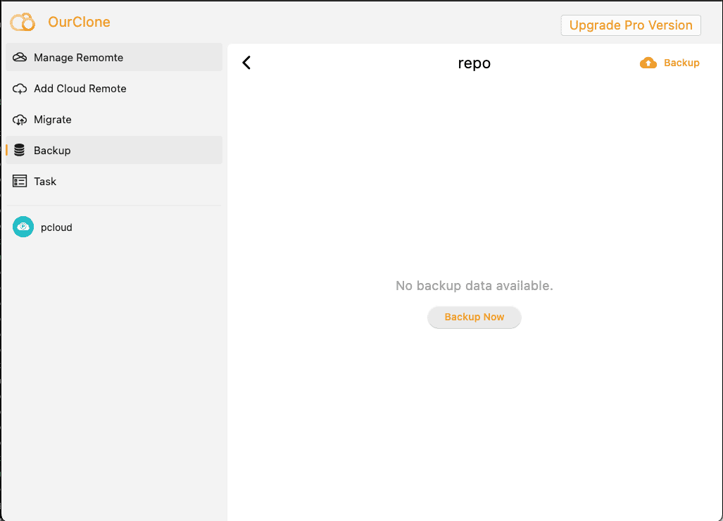 Choose Local Folders to Back Up to pCloud