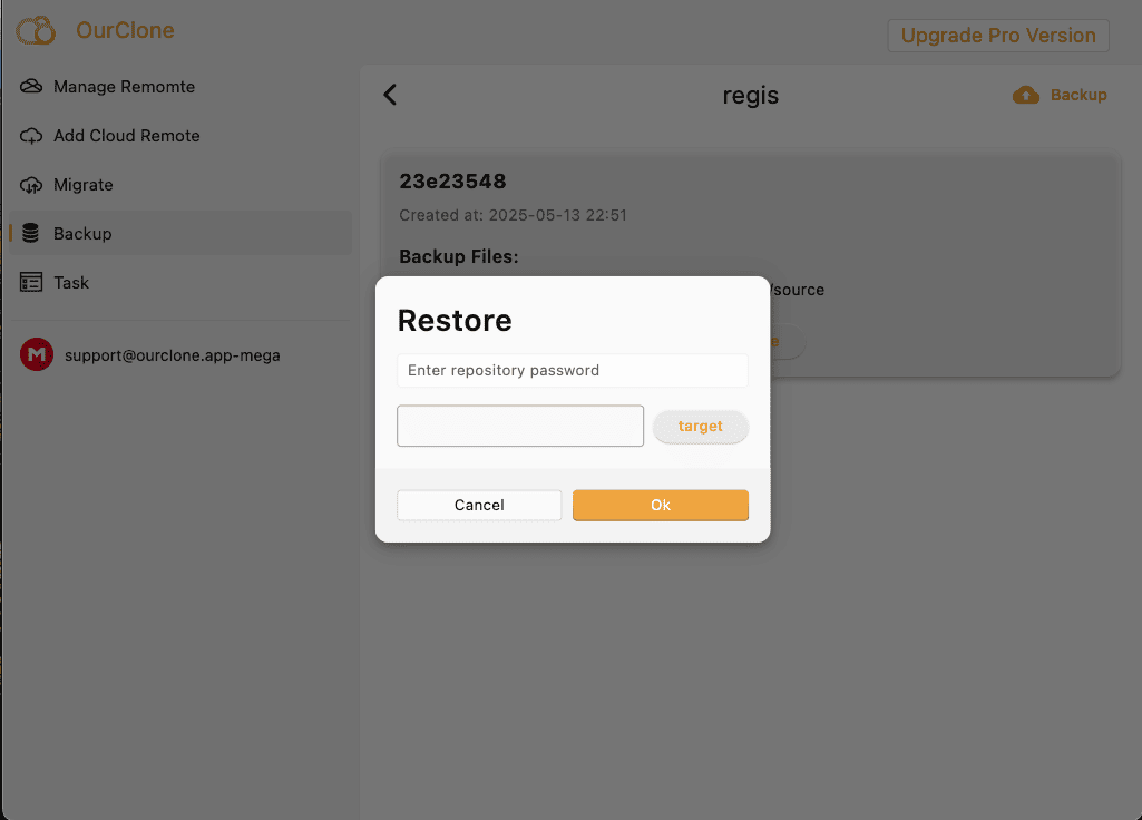 Restore Files Securely