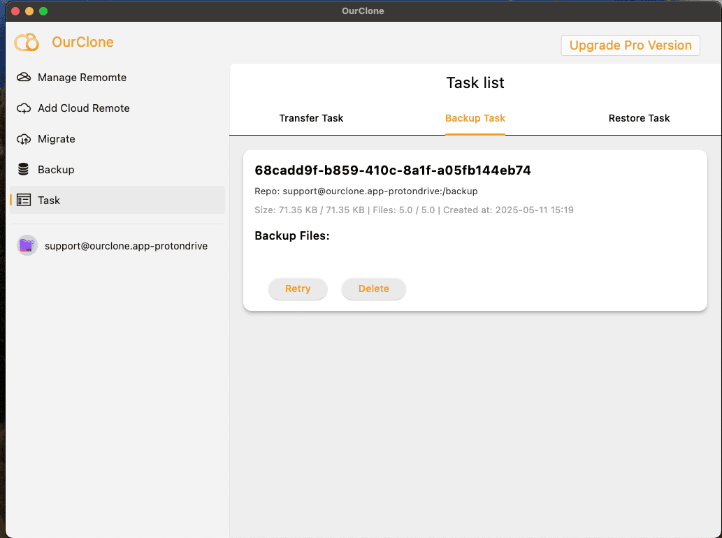 Track Progress in the Task Manager
