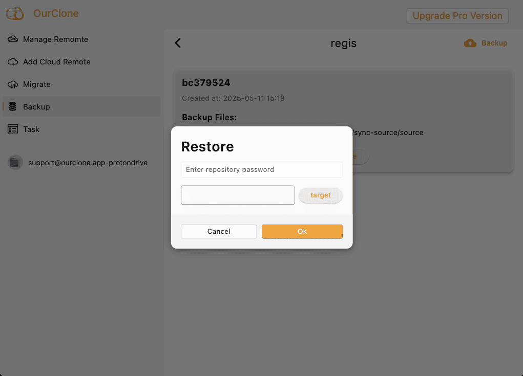 Restore Files Securely