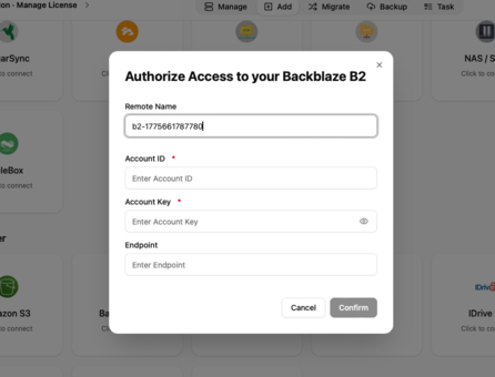 Add Backblaze B2 to OurClone