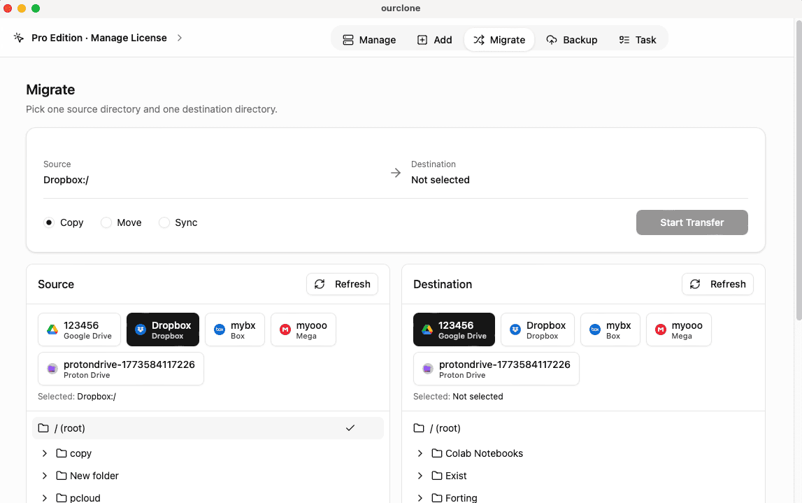 Authorize Mega in OurClone