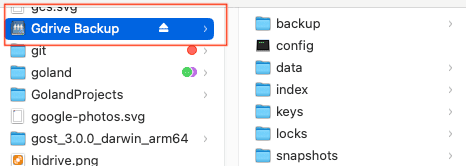 Google Drive Mounted Folder on macOS Finder