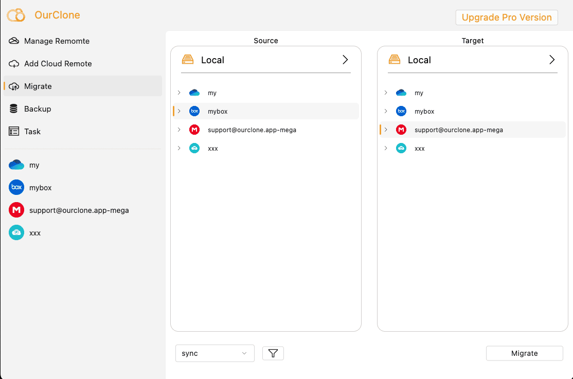 Run MEGA to Box Sync Task